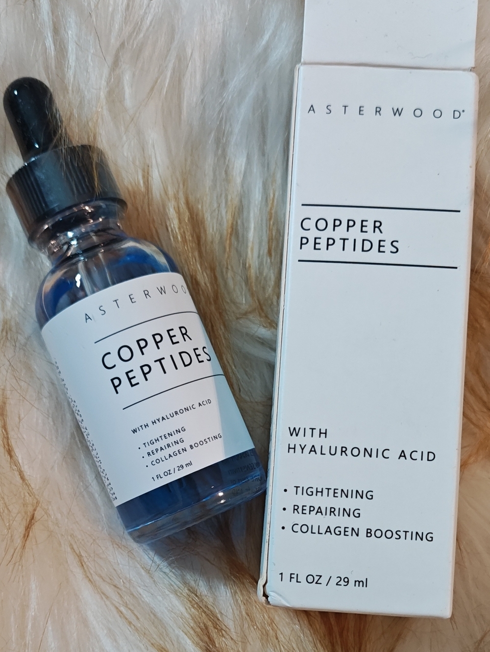 Asterwood Copper Peptides Serum with Hyaluronic Acid - Blue Liquid